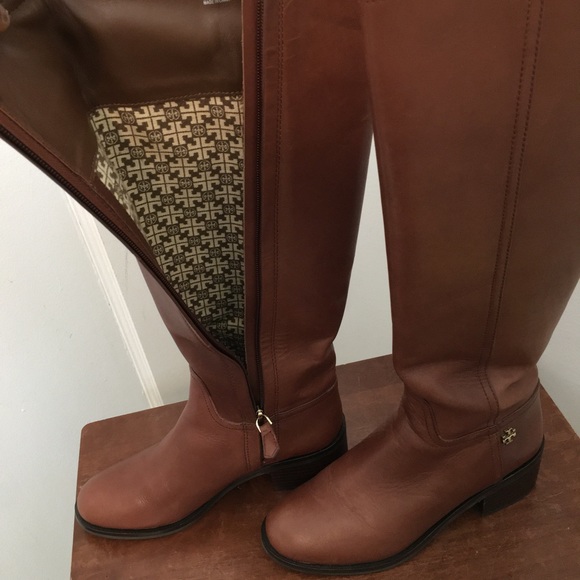 Tory Burch Dark Sepia Fulton knee High Boot Size 8M - Picture 3 of 16